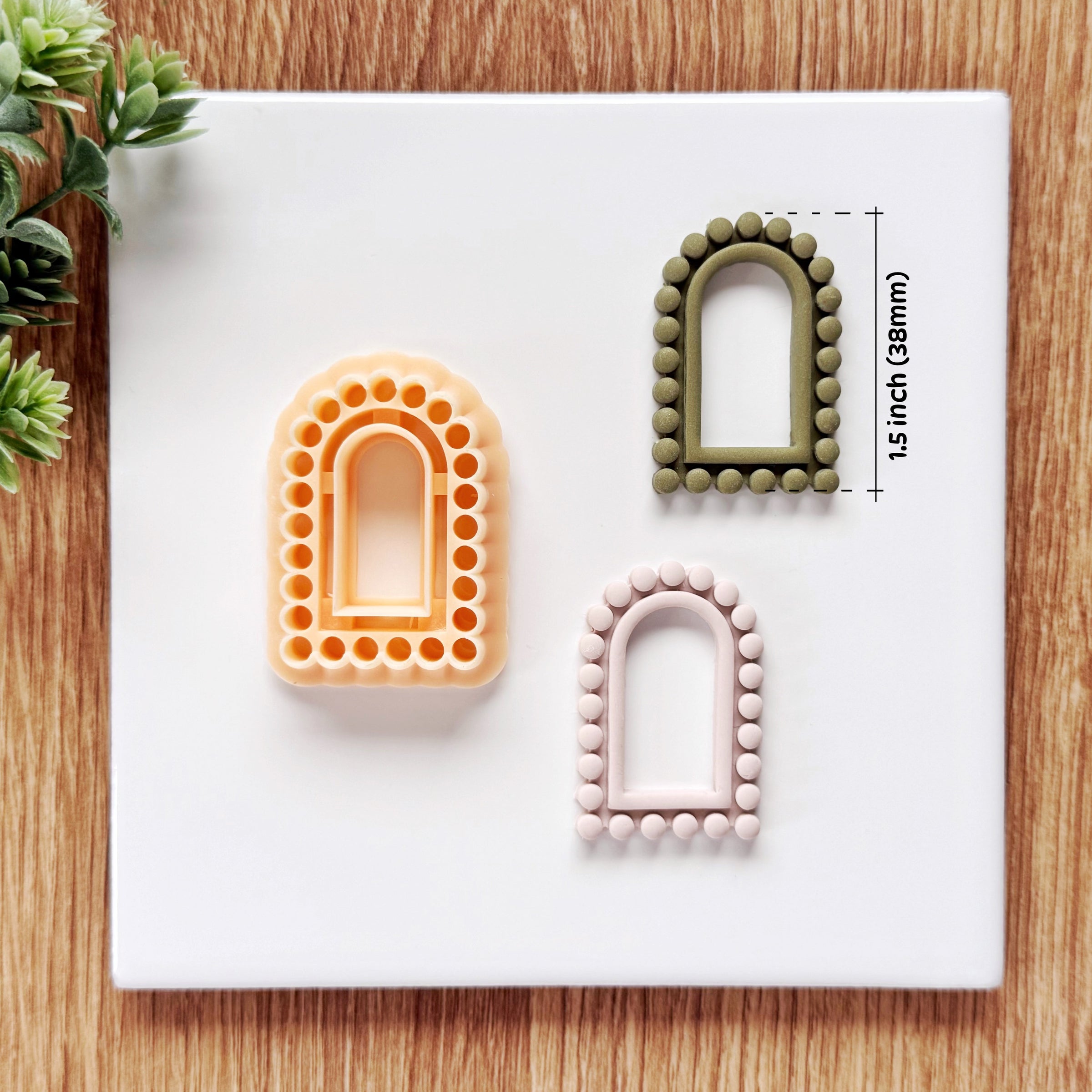 Beaded Arch Clay Cutter - Scalloped Boho Earring Tool