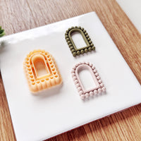 Beaded Arch Clay Cutter - Scalloped Boho Earring Tool