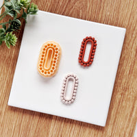 Beaded Capsule Clay Cutter - Modern Pill Shape Jewelry Tool