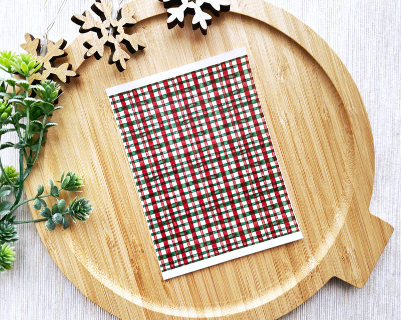 Christmas Plaid Christmas Transfer Sheet - September 1st Launch