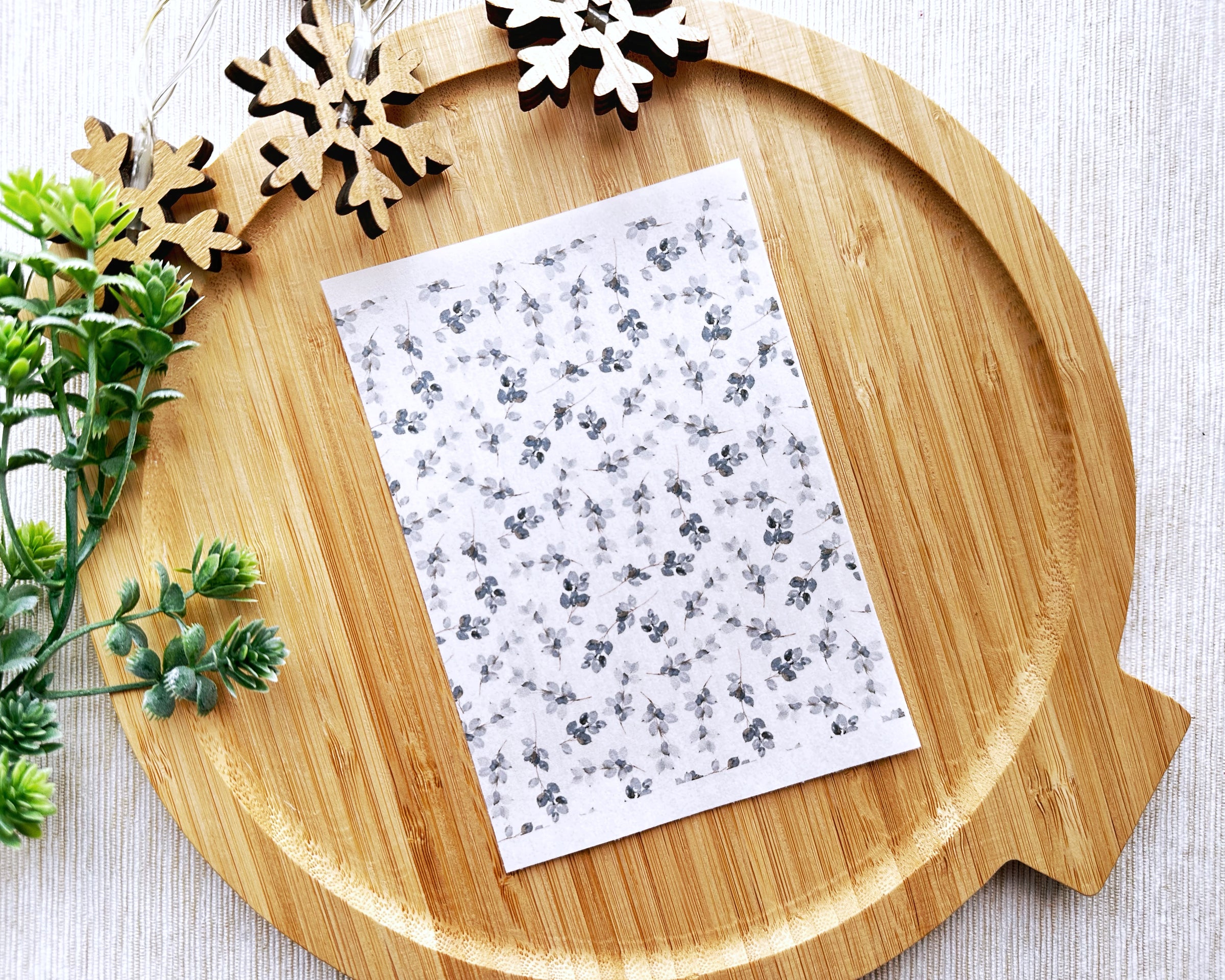 Watercolor Winter Florals Christmas Transfer Sheet - September 1st Launch