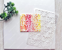 Abstract Waves Clay Stencil - BabylonCutters - Stencil