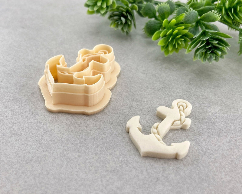 Anchor with Rope Summer Clay Cutter - BabylonCutters - Clay Cutter