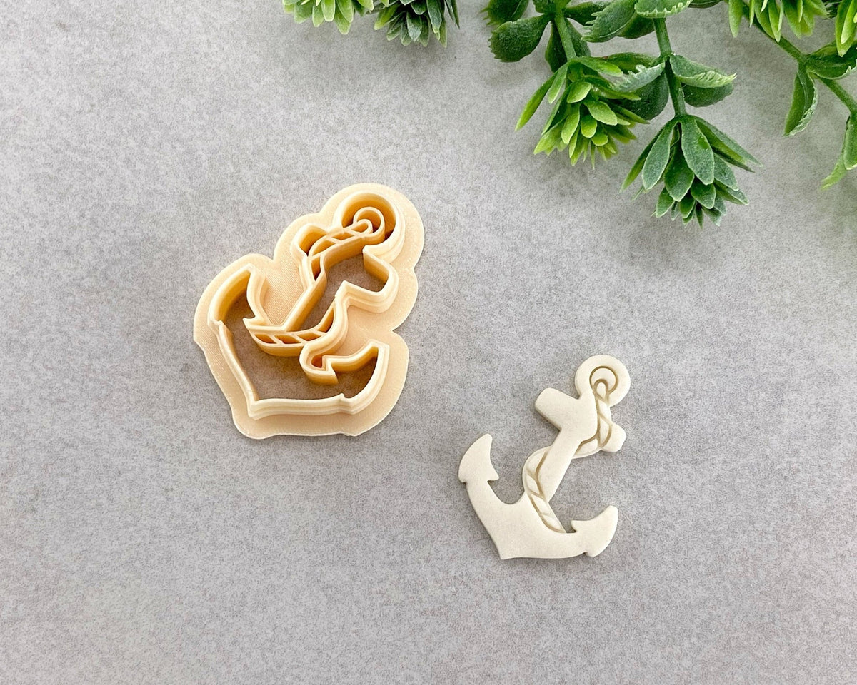 Anchor with Rope Summer Clay Cutter - BabylonCutters - Clay Cutter