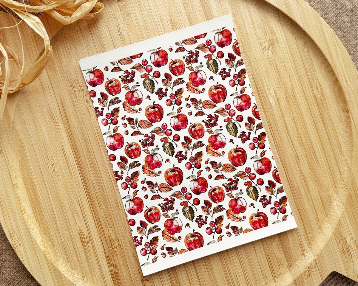 Apples & Berries Fall Clay Transfer Sheet - August Mini Launch - BabylonCutters - Transfer Sheets