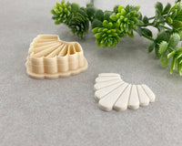 Art Deco Scallop Fan Clay Cutter - BabylonCutters - Clay Cutter