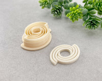 Asymmetrical Embossing Ellipse Clay Cutter - Babylon Specials - BabylonCutters - Clay Cutter