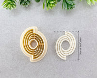 Asymmetrical Embossing Ellipse Clay Cutter - Babylon Specials - BabylonCutters - Clay Cutter