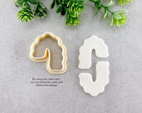 Asymmetrical Wavy Arch Clay Cutter Set of 2 - BabylonCutters - Clay Cutter