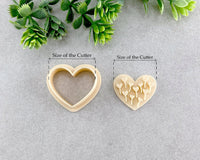 Balloon Hearts Valentine's Day Clay Stamp and Cutter Set - BabylonCutters - Clay Cutter