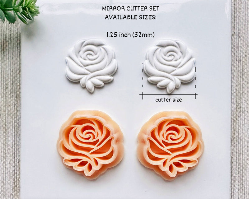 Debossing Rose Clay Cutter for Polymer Clay | Valentine's Day 2025 Collection - BabylonCutters - Clay Cutter