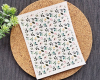 Delicate Floral Polymer Clay Transfer Sheet – Watercolor Botanical Print - BabylonCutters - Transfer Sheets