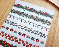 Festive Christmas Borders & Garlands Polymer Clay Transfer Sheet - Christmas 2024 - BabylonCutters - Transfer Sheets