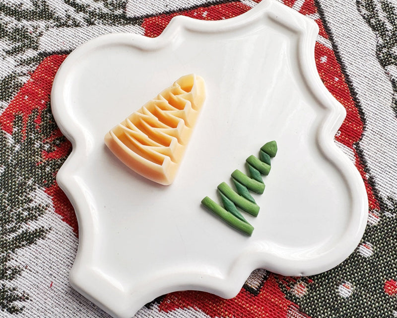 Folded Ribbon Christmas Tree Clay Cutter - Christmas 2024 - BabylonCutters - Clay Cutter