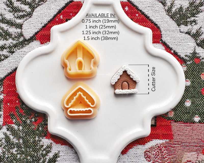 Gingerbread House Clay Cutter Set - Christmas 2024 - BabylonCutters - Clay Cutter