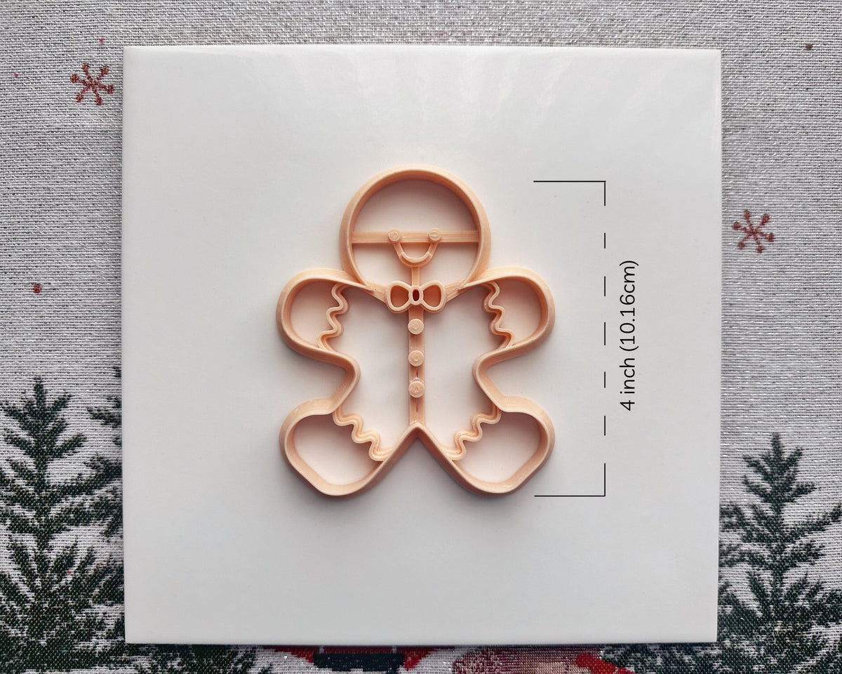 Gingerbread Man Trinket Dish Cutter - Christmas 2024 - BabylonCutters - Clay Cutter