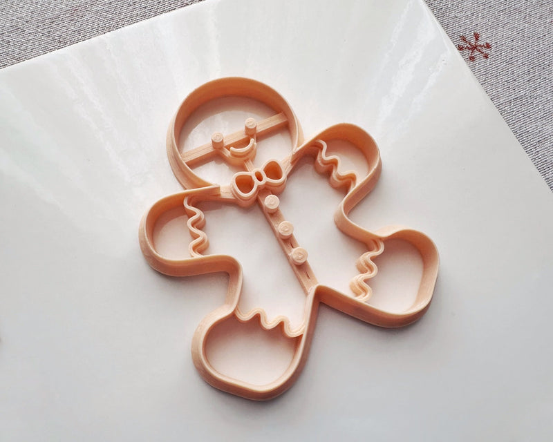 Gingerbread Man Trinket Dish Cutter - Christmas 2024 - BabylonCutters - Clay Cutter