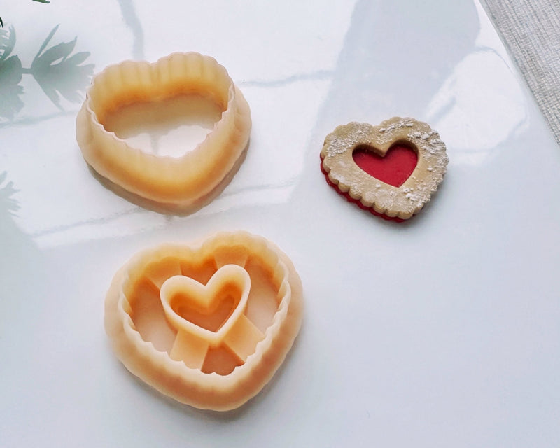 Heart Cookie Clay Cutter Set for Polymer Clay | Valentine's Day 2025 Collection - BabylonCutters - Clay Cutter