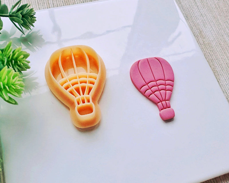 Hot Air Balloon Clay Cutter for Polymer Clay | Valentine's Day 2025 Collection - BabylonCutters - Clay Cutter