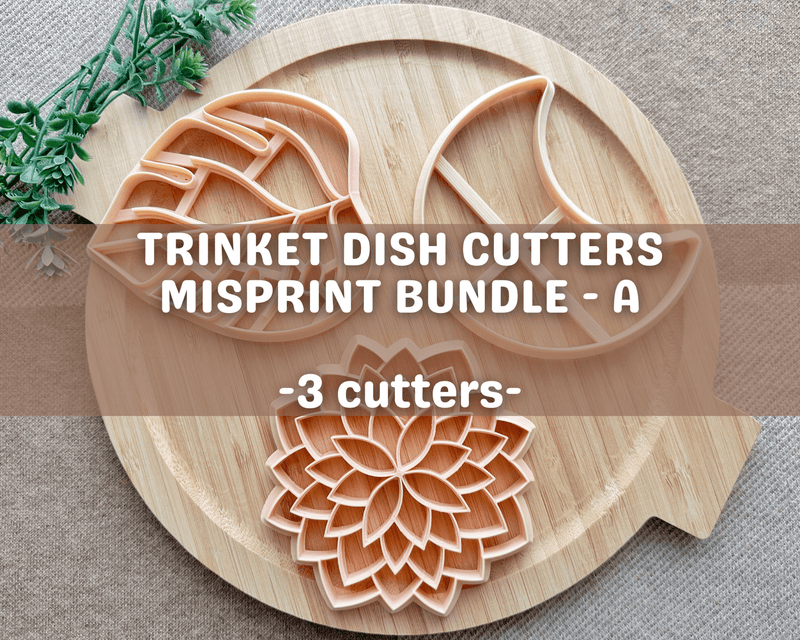 MISPRINT BUNDLE A - Trinket Dish Cutters - 3 Pack - BabylonCutters - Clay Cutter