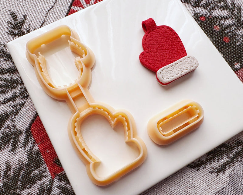 Mitten Keyring Clay Cutter Set - Christmas 2024 - BabylonCutters - Clay Cutter