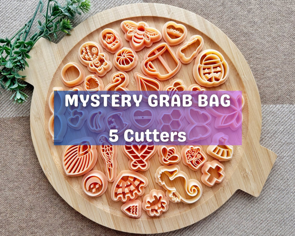 Mystery Grab Bag - 5 Cutters - BabylonCutters - Clay Cutter