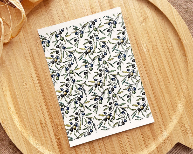 Olive Branches Clay Transfer Sheet - August Mini Launch - BabylonCutters - Transfer Sheets