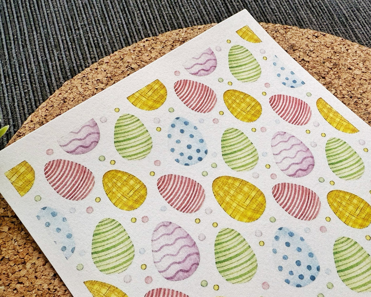 Pastel Easter Egg Polymer Clay Transfer Sheet – Spring Holiday Crafts - BabylonCutters - Transfer Sheets