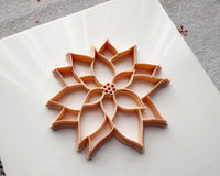 Poinsettia Trinket Dish Cutter - Christmas 2024 - BabylonCutters - Clay Cutter