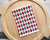 Red & Green Argyle Plaid Polymer Clay Transfer Sheet - Christmas 2024 - BabylonCutters - Transfer Sheets