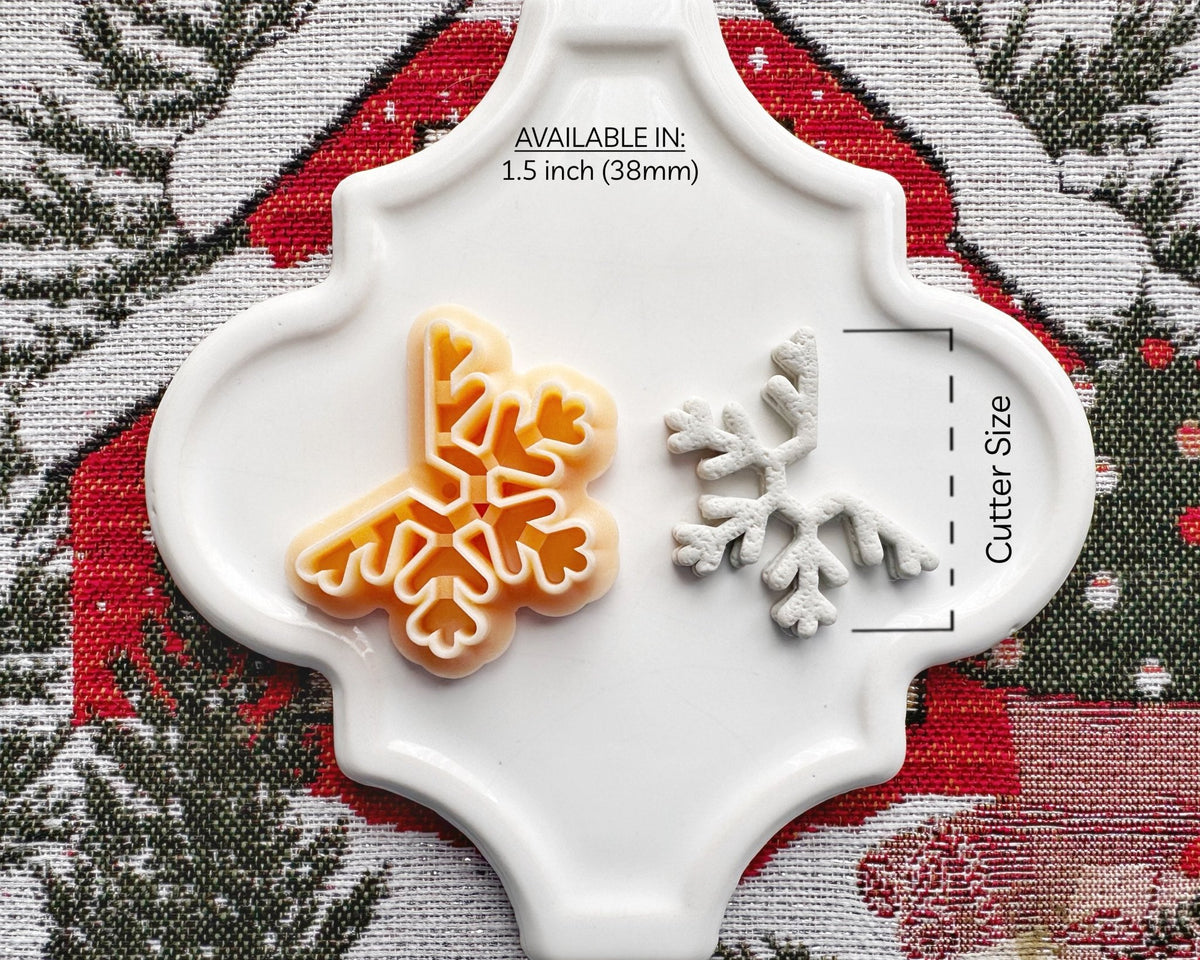 Snowflake Hoop Clay Cutter - Christmas 2024 - BabylonCutters - Clay Cutter