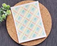 Soft Plaid Polymer Clay Transfer Sheet – Pastel Spring Tartan Design - BabylonCutters - Transfer Sheets