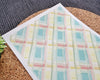 Soft Plaid Polymer Clay Transfer Sheet – Pastel Spring Tartan Design - BabylonCutters - Transfer Sheets