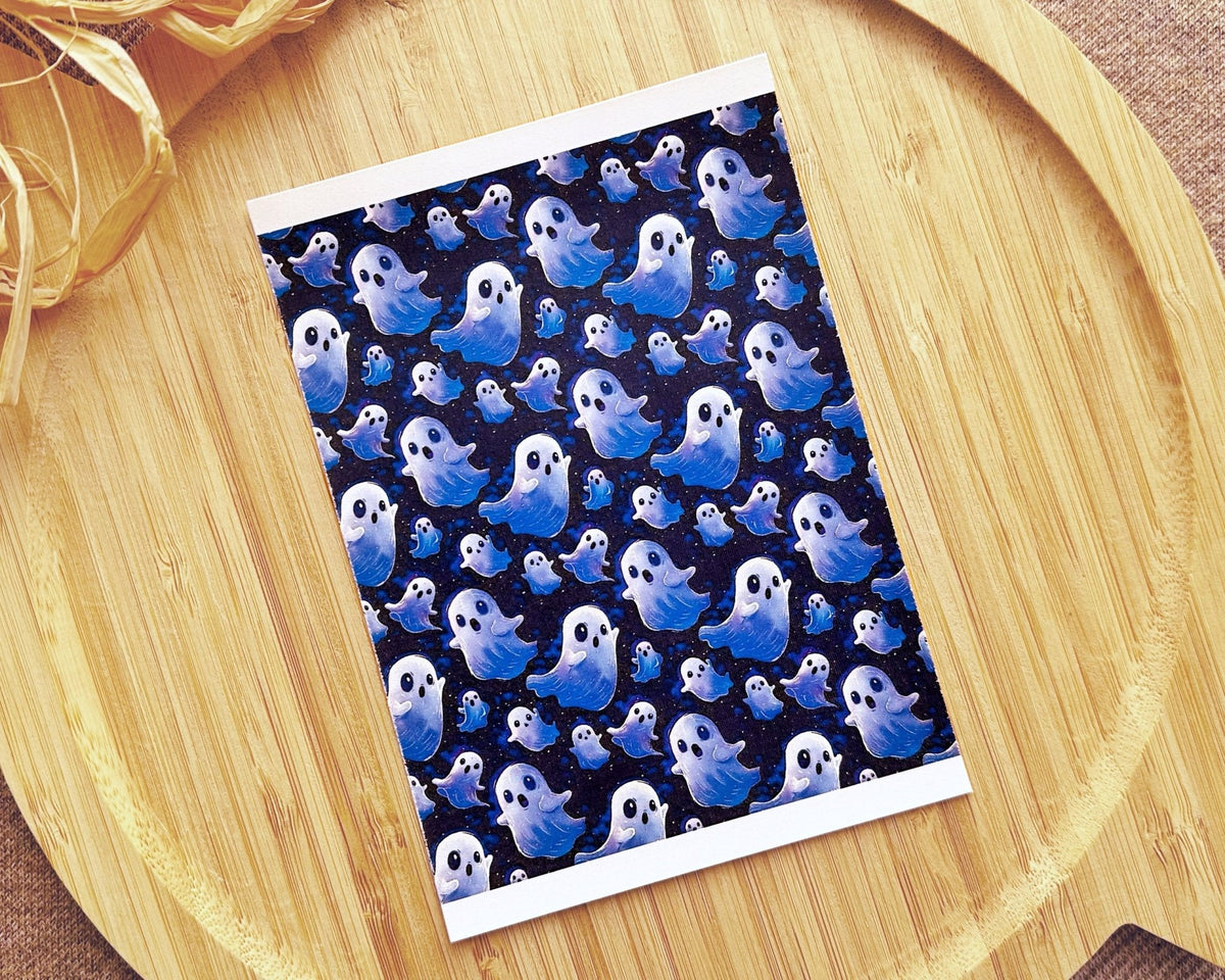 Spooky Ghosts Clay Transfer Sheet - August Mini Launch - BabylonCutters - Transfer Sheets