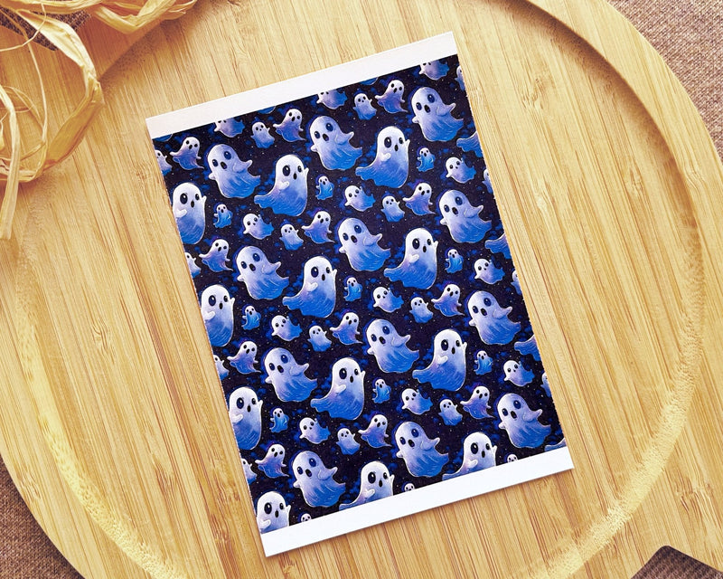 Spooky Ghosts Clay Transfer Sheet - August Mini Launch - BabylonCutters - Transfer Sheets