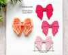 Striped Bow Clay Cutter for Polymer Clay | Valentine's Day 2025 Collection - BabylonCutters - Clay Cutter