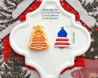 USA Flag Christmas Tree Clay Cutter - Christmas 2024 - BabylonCutters - Clay Cutter