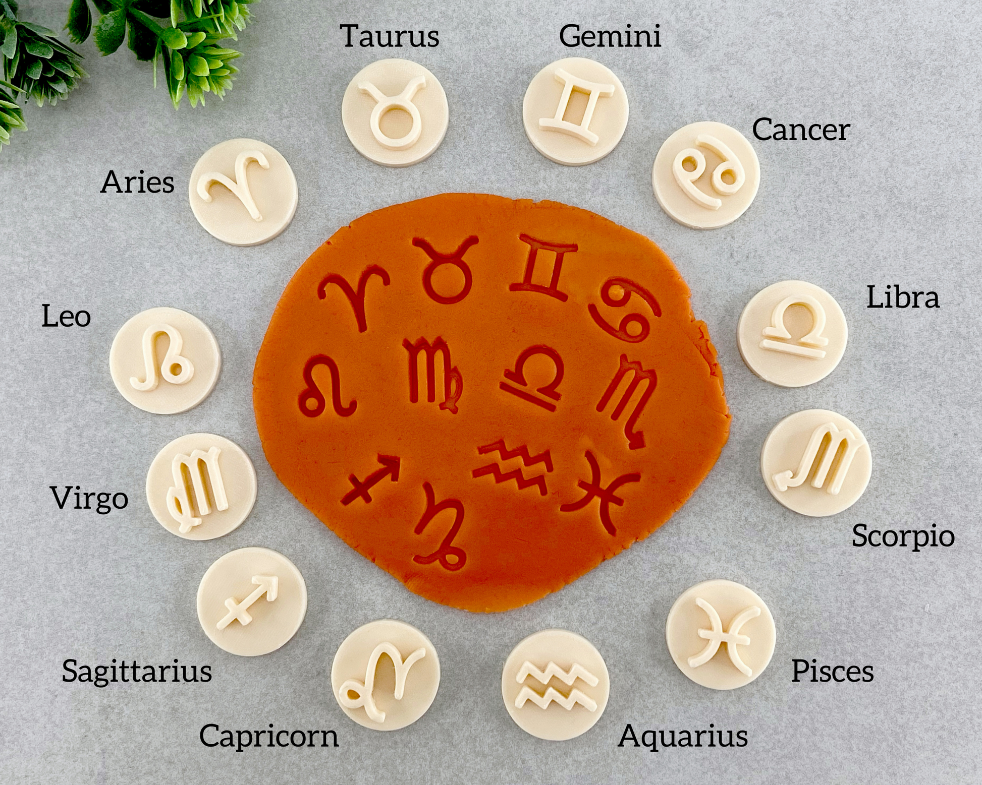 Polymer Clay Stamps, Astrology Planet Symbols, Astrology Stamps