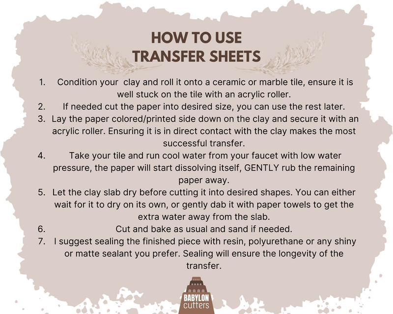 Flower Bouquets Transfer Sheet