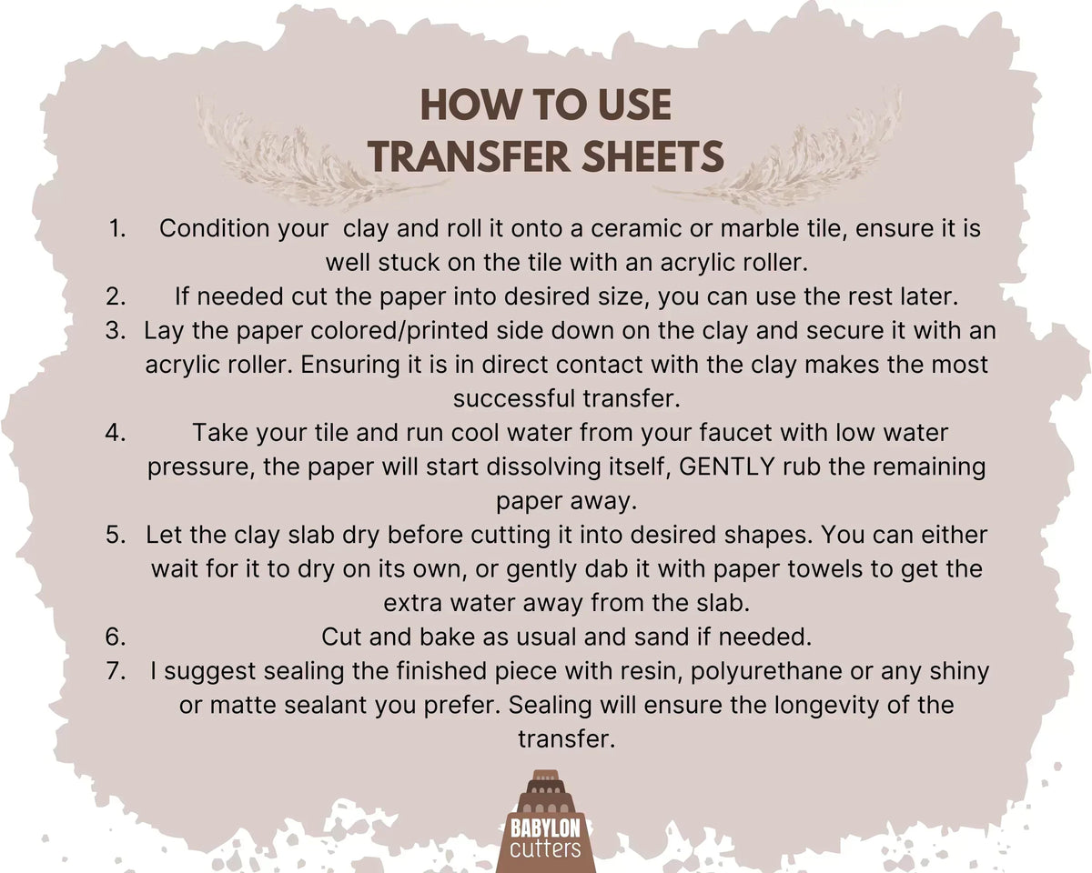 Butterflies Transfer Sheet Set of 2