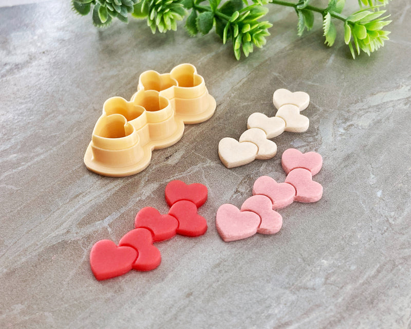 Stacked Hearts Clay Cutter | Valentine's Day 2022