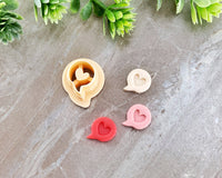 Heart Speech Bubble Clay Cutter | Valentine's Day 2022