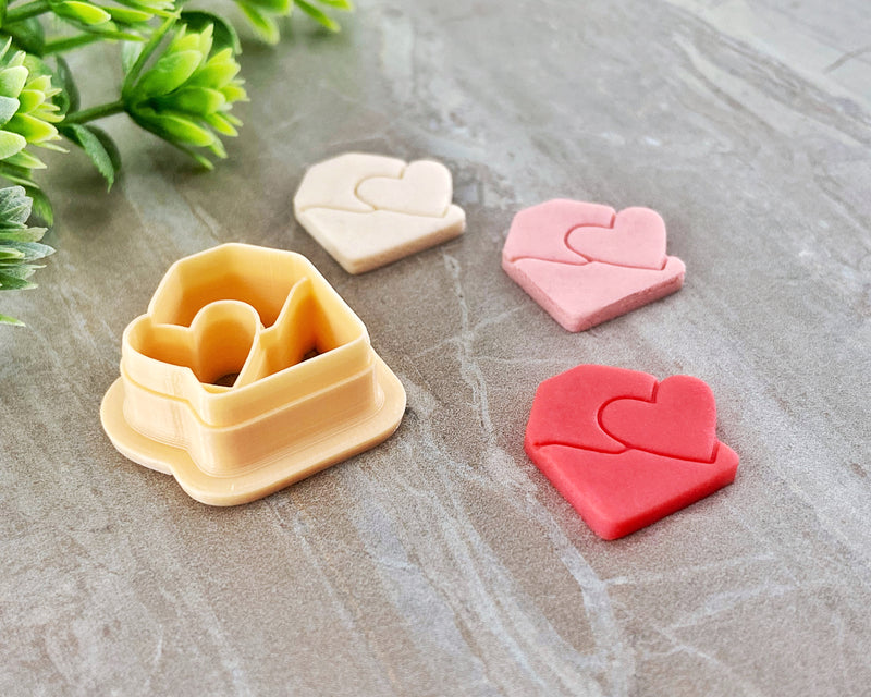 Heart Love Letter Clay Cutter | Valentine's Day 2022