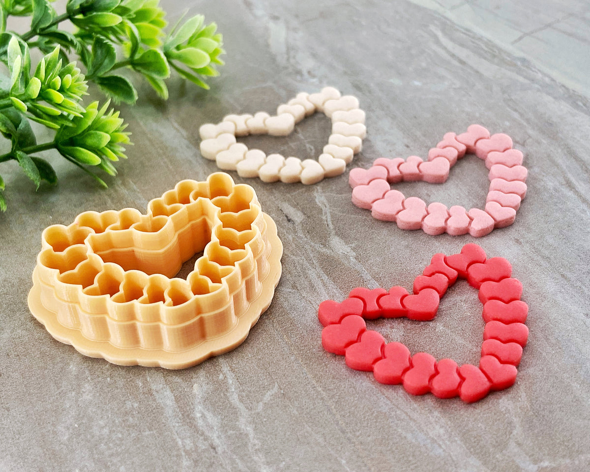 Heart Wreath Clay Cutter | Valentine's Day 2022