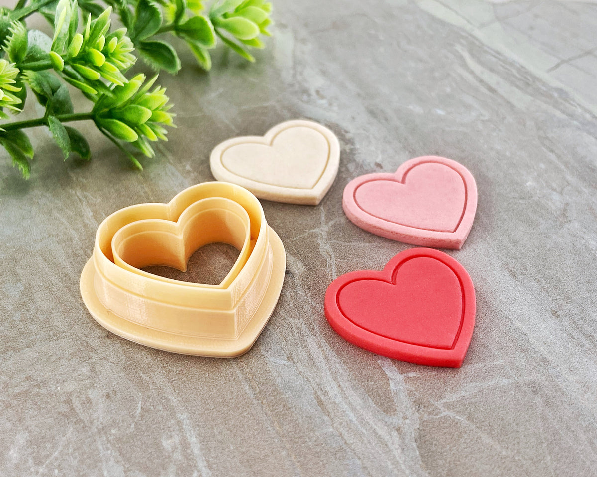 Border Heart Clay Cutter | Valentine's Day 2022