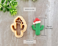 Cactus with Santa Hat Clay Cutter | SBB Collab