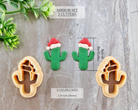 Cactus with Santa Hat Clay Cutter | SBB Collab