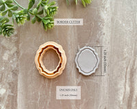 Victorian Frame Simple Border Clay Cutter - Border & Outline Options