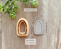 Shield Simple Border Clay Cutter - Border & Outline Options