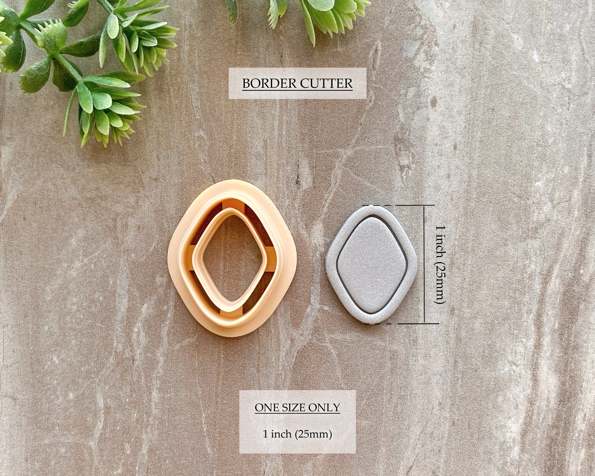 Rhombus Simple Border Clay Cutter - Border & Outline Options ...